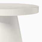 Concrete Pedestal Indoor/Outdoor Round Side Table (18")