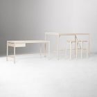 Tandem Worktable (72"), Desk (60") &amp; Work Stool Set