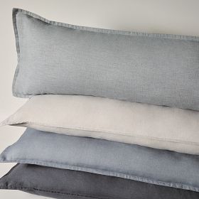 Bioweaves 100% Linen Pillowcase Set Of 2 - Standard Size, Breathable & Wrinkle-Friendly (Pure Grey) - View #7