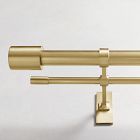 Oversized Adjustable Curtain Rod w/ Cylinder Finials