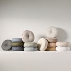 European Flax Linen Round Pillow