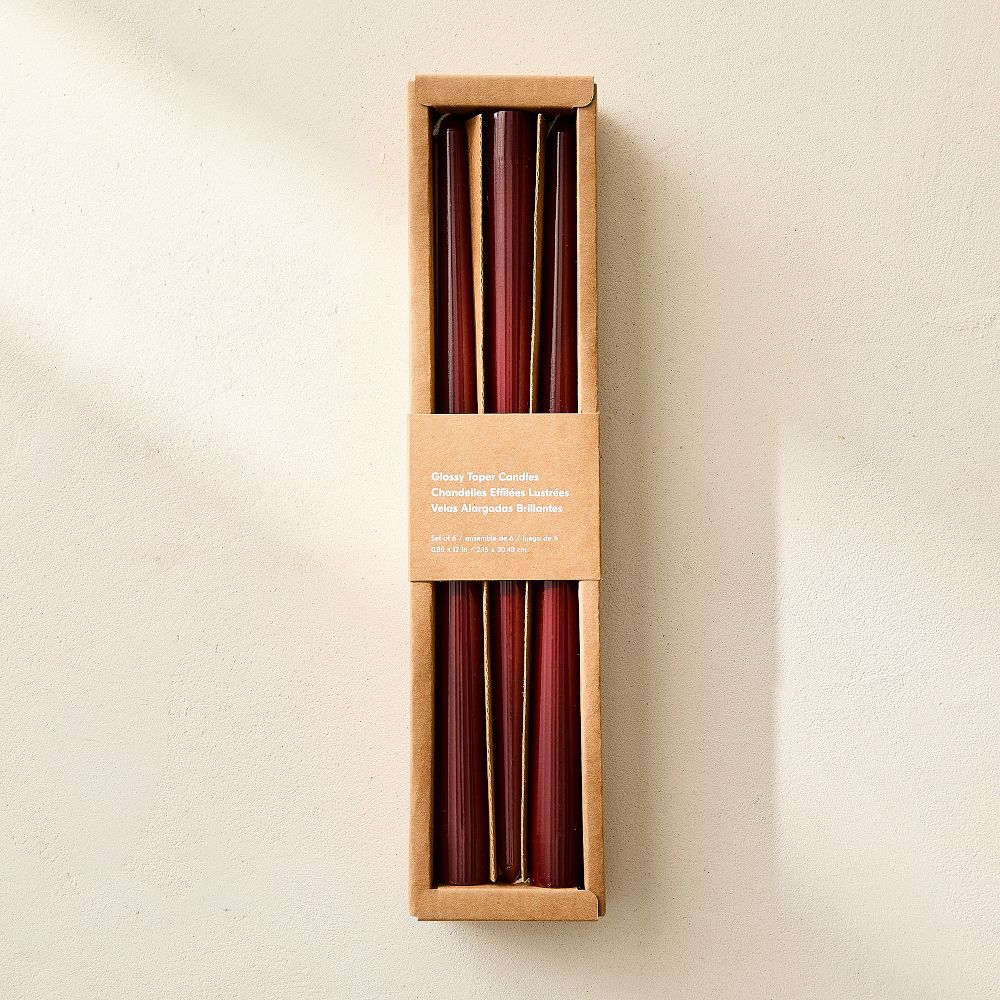 (Color: Plum) Wax Glossy Candles