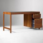 Hughes Desk with File Cabinet (56") &amp; Tall Bookcase (34") Set