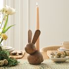 Wooden Bunny Taper Holder