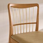 McKay Bamboo Spindle-Back Leather Dining Chair