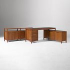 Hughes L-Shaped Desk with File &amp; Storage Cabinets (68") &amp; Open/Closed Storage Cabinet (66") Set