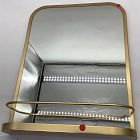 Open Box: Seamless Wall Shelf Mirror, 17"W x 23"H - Antique Brass