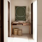 Thin Lines on Olive Green Framed Wall Art by Roseanne Kenny