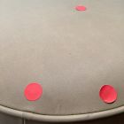 Open Box: Isla Leather Ottoman (17"W) - Ludlow Leather Cumin