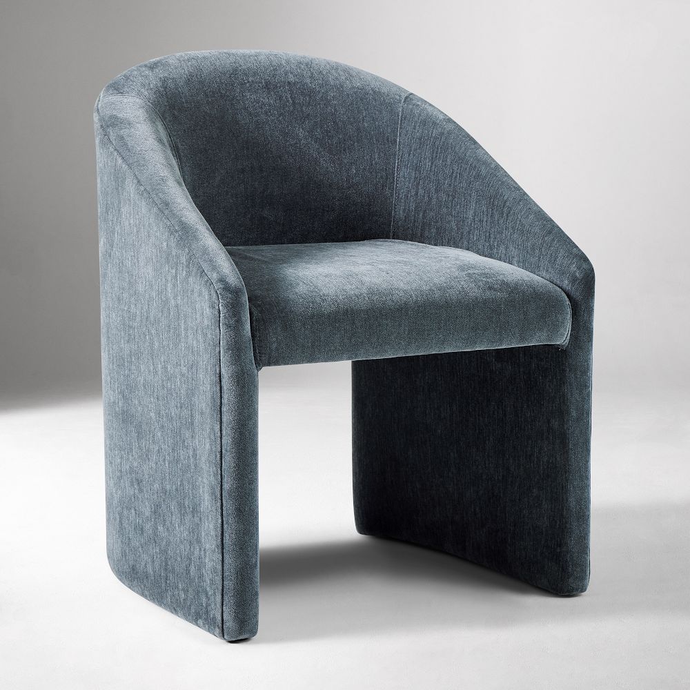 Open Box: Adler Dining Chair - Performance Modern Chenille Slate | West Elm