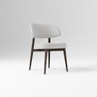 Open Box: Hyde Dining Chair - Twill Frost Gray, Smoked Oak