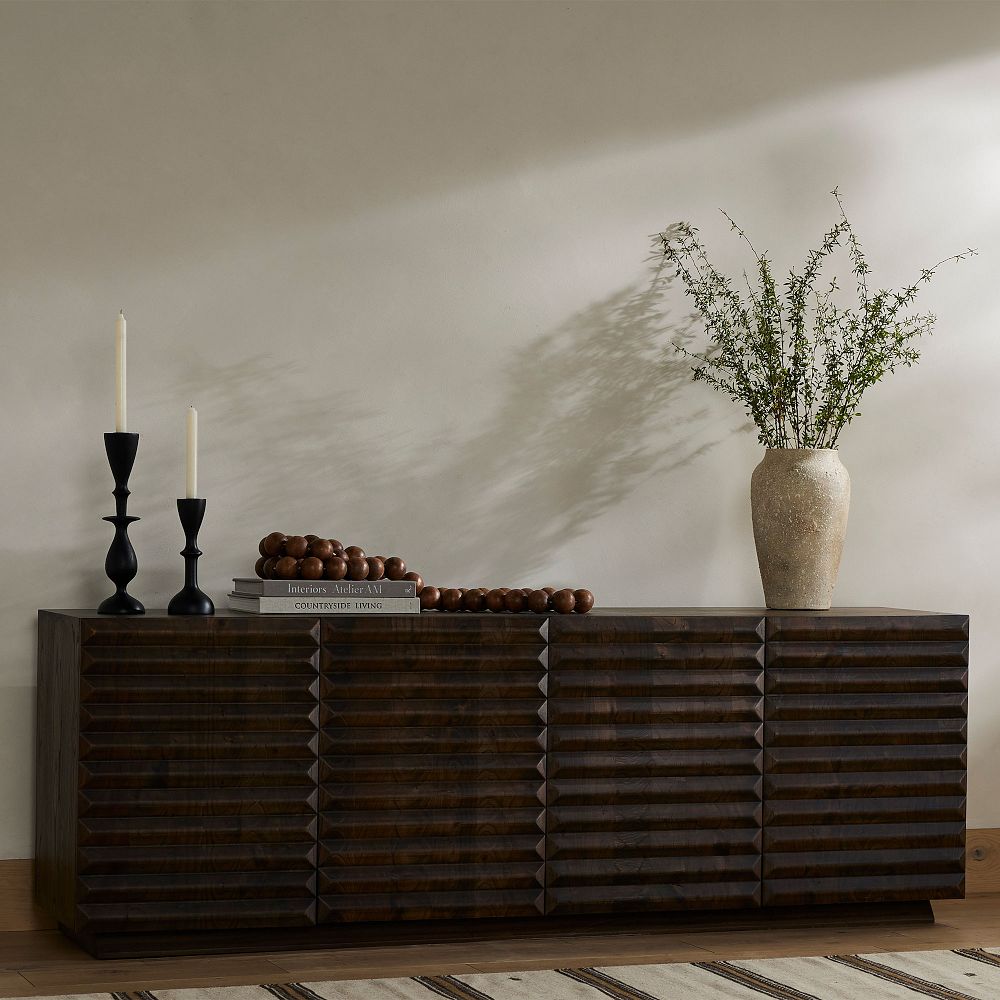 Ridged Doors Media Console (78") by West Elm