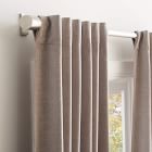 Worn Velvet Curtain - Frost Grey
