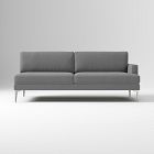 Build Your Own - Andes Petite Sectional (Brushed Nickel Legs)