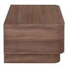 Rina Curved Oak Pedestal Nightstand (20")