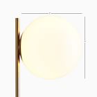 Sphere &amp; Stem Shade - Milk