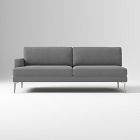 Build Your Own - Andes Petite Sectional (Brushed Nickel Legs)