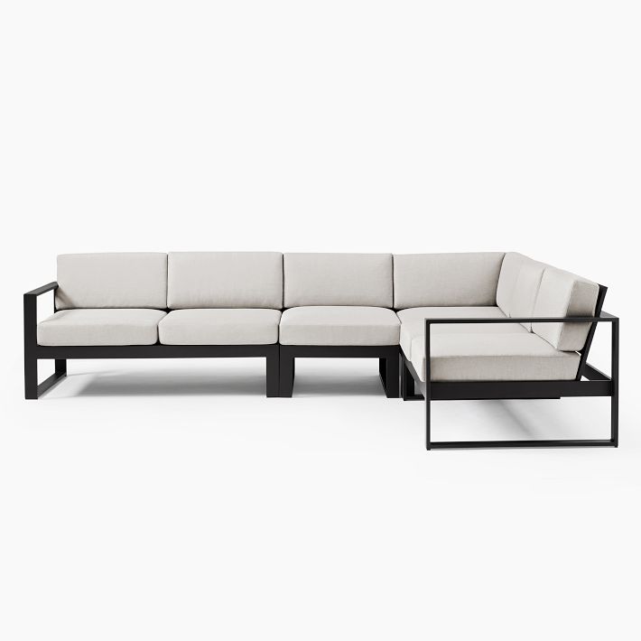 Portside Aluminum Outdoor Sectional 121
