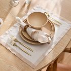 Contrast Border Linen Placemats