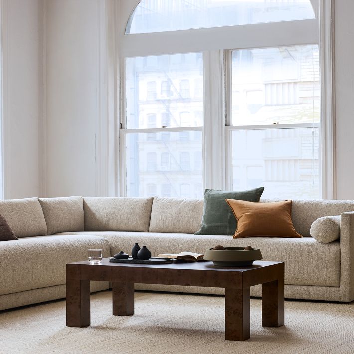 Parsons Burl Coffee Table (44