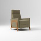 Open Box: Spencer Wood-Framed Recliner - Performance Chenille Crossweave Elm, Walnut