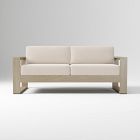 Portside Outdoor 75in Sofa Cushion Cover, Sunbrella Canvas Natural
