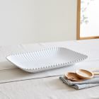 Costa Nova Pearl White Stoneware Large Rectangular Platter