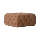Thatcher Leather Ottoman