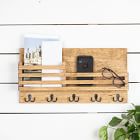 The McGarvey Workshop Wood Rail Mail Holder