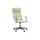 Open Box: Cooper Mid-Century Dark Bronze High Back Sierra Leather Snow Office Chair