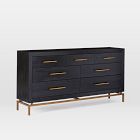 Open Box: Alexa 7-Drawer Dresser (70") - Black