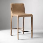 Open Box: Dolores Leather Counter Stool (26") - Ludlow Leather Sand