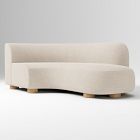 Open Box: Laurent Right-Arm Wedge Chaise - Yarn Dyed Boucle Alabaster, Blonde