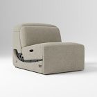 Open Box: Leo Reclining Motion Armless Single - Performance Distressed Velvet Dune
