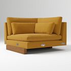 Open Box: Build Your Own - Harmony Extra Deep Sectional, Corner - Performance Velvet Dijon, Dark Walnut Legs