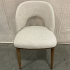 Open Box: Boerum Dining Chair - Performance Chenille Tweed Sand, Burnt Wax