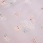 Butterflies &amp; Clouds Crib Sheet