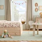 Pink Chicken Woven Easter Basket w/ Liner