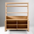 Kody Wood & Paper Cord Kitchen Hutch (58")