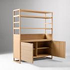 Kody Wood & Paper Cord Kitchen Hutch (58")