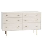 Modernist 6-Drawer Changing Table (56") - White