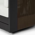 Porto Aluminum Outdoor Swivel Chair &amp; Side Table