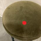 Open Box: Pierce and Ward Metal Counter Stool (26") - Deluxe Velvet Juniper, Dark Verdigris