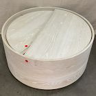 Open Box: Volume Round Storage Drum Coffee Table (36") - Winter Wood