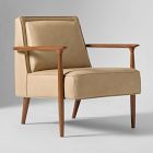 Strickland Leather Show Wood Chair