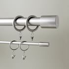 Round Metal Curtain Rings (Set Of 7) - Brushed Nickel