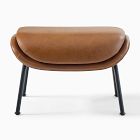 Fillmore Mid-Century Leather Ottoman