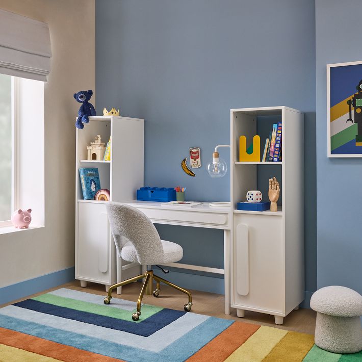 Gemini Bookshelf - Modern Kids' Bookcase with Adjustable Shelves