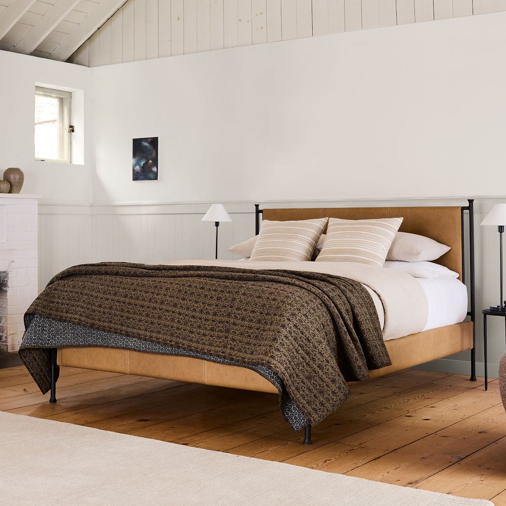 Sintra Leather Bed by West Elm
