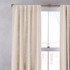 Worn Velvet Curtain - Alabaster